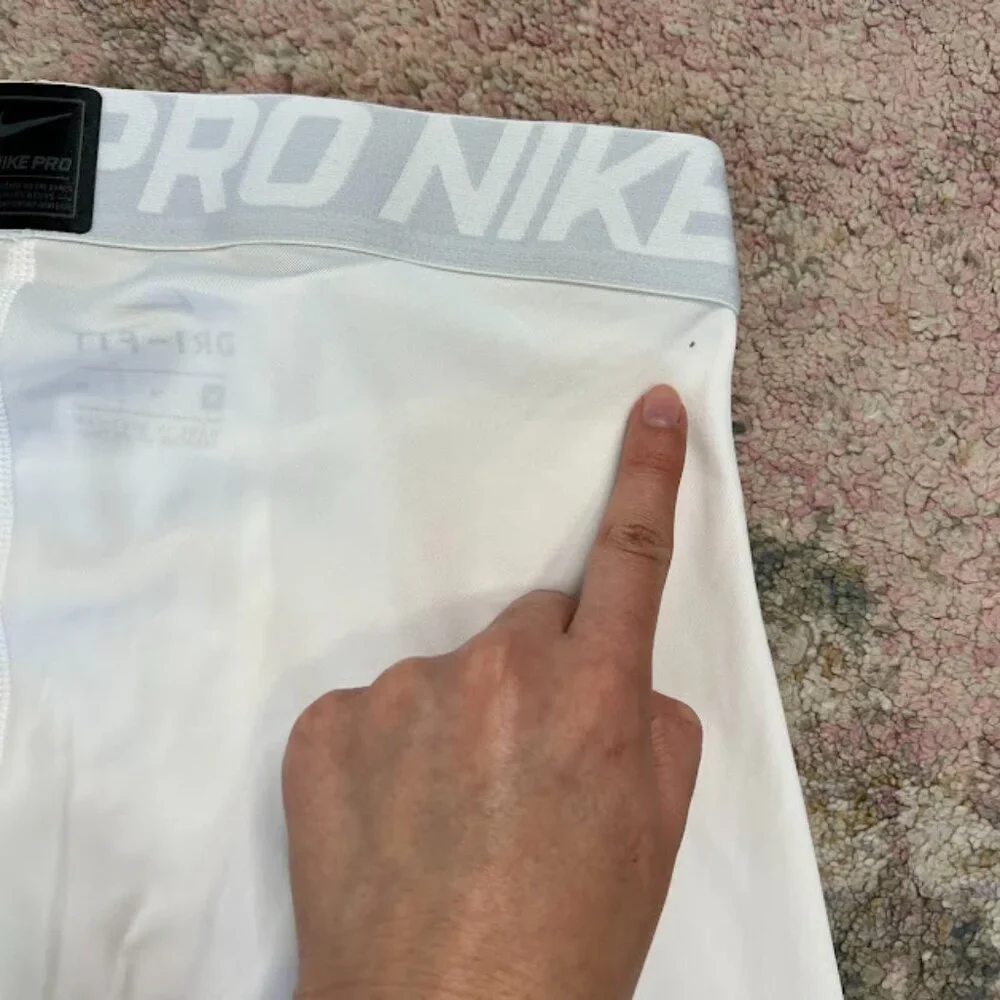 Nike Pro Dri-Fit Compression Leggings White Men's M NWT